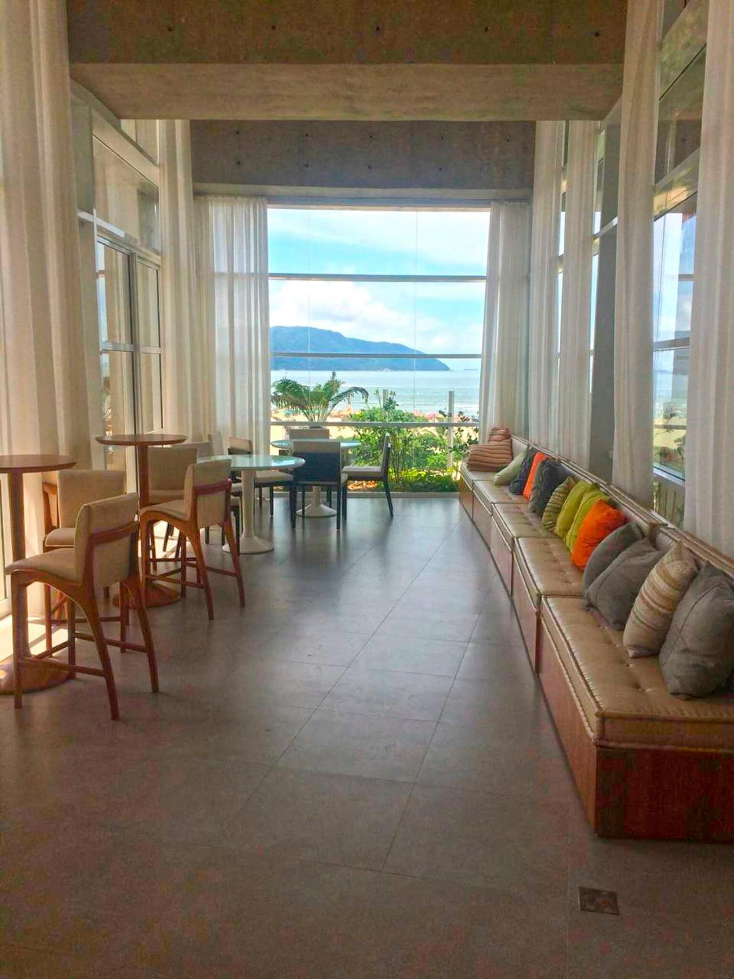 Appartamento Book Santos Unlimited 817 Elegancia Vista Mar Esterno foto