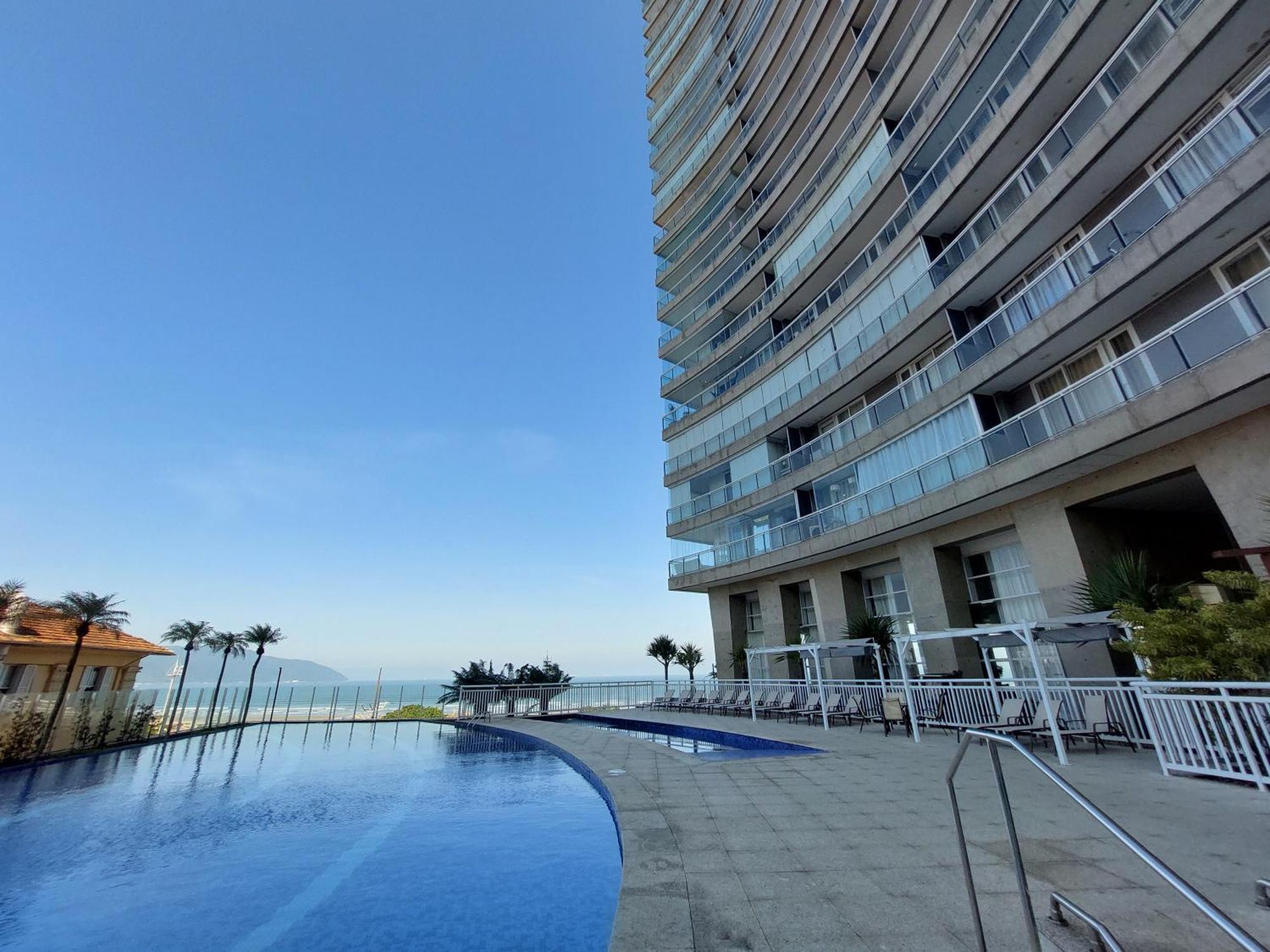 Appartamento Book Santos Unlimited 817 Elegancia Vista Mar Esterno foto