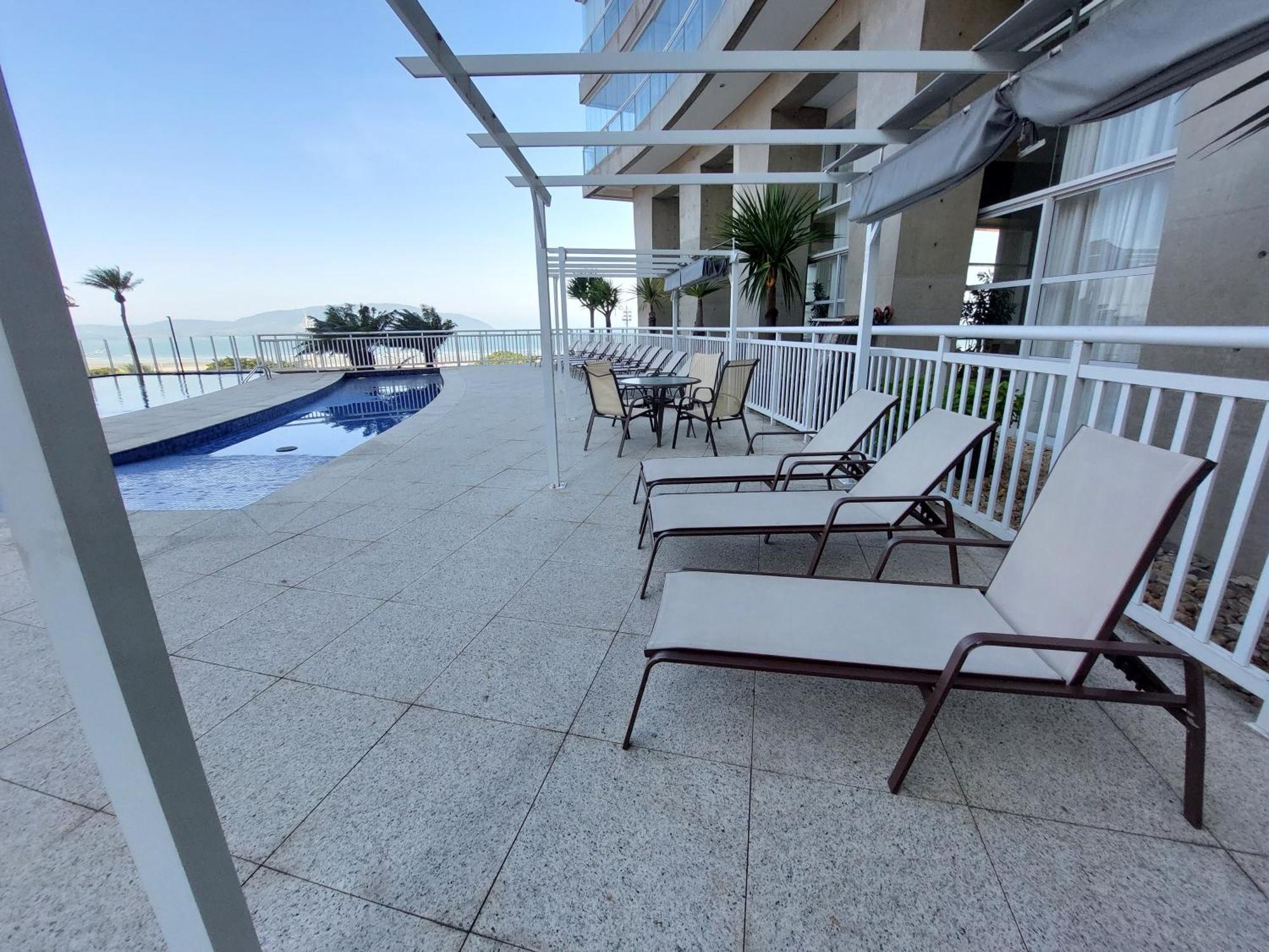 Appartamento Book Santos Unlimited 817 Elegancia Vista Mar Esterno foto